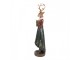 Vánoční dekorace figurka jelení dáma s věnečkem - 9*8*37 cm Clayre & Eef
