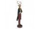 Vánoční dekorace figurka jelení muž se stromečkem - 9*9*37 cm Clayre & Eef