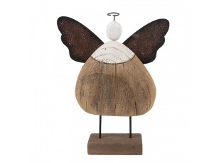 Dekorace dřevěná figurka anděl Angel Rustic L - 20*6*25 cm