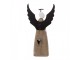 Dekorace dřevěná figurka anděl se srdíčkem Angel Rustic M - 9*14*18 cm Clayre & Eef