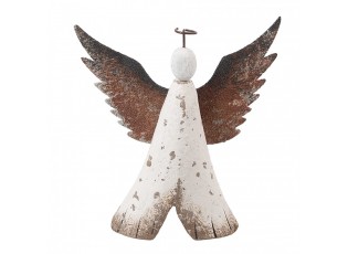 Dekorace dřevěná figurka anděl Angel Rustic M - 14*4*15 cm