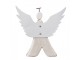 Dekorace dřevěná figurka anděl Angel Rustic M - 14*4*15 cm Clayre & Eef