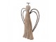 Hnědá dekorace dřevěná figurka anděl Angel Rustic M - 12*3*18 cm Clayre & Eef