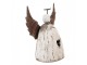 Dekorace dřevěná figurka anděl se srdíčkem Angel Rustic S - 11*5*11 cm Clayre & Eef