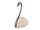 Bílá antik dřevěná dekorace Labuť Swan Rustic M - 17*8*19 cm Clayre & Eef