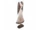 Dřevěná dekorace anděl s hvězdičkou Angel Brocante - 19*6*42 cm Clayre & Eef