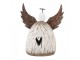 Dekorace dřevěná figurka anděl se srdíčkem Angel Rustic M - 13*5*14 cm Clayre & Eef