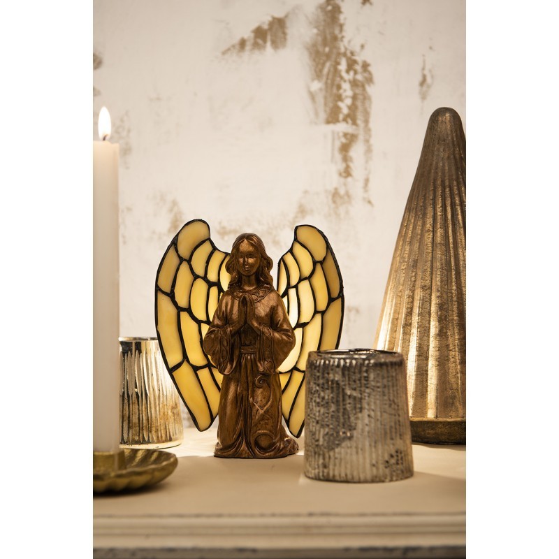 Dekorativní lampa Tiffany anděl - 20*18 cm 1x E14 / Max 40W