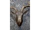 Mosazná antik nástěnná dekorace hlava Jelen Deer - 50*19*40 cm Chic Antique