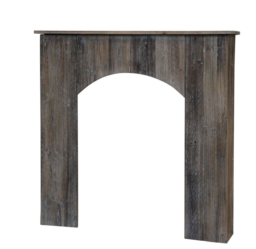 Hnědá antik dekorativní krbová římsa Grimaud - 100*20*95cm