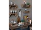 Hnědá antik dřevěná polička Grimaud Unit - 41*15*67 cm Chic Antique