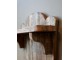 Hnědá antik dřevěná polička Grimaud Unit - 41*15*67 cm Chic Antique