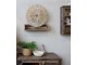 Hnědá antik dřevěná nástěnná polička Grimaud - 50*13*12 cm Chic Antique