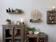 Hnědá antik dřevěná nástěnná polička Grimaud - 50*13*12 cm Chic Antique