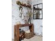Hnědá antik dřevěná nástěnná polička Grimaud - 50*13*12 cm Chic Antique