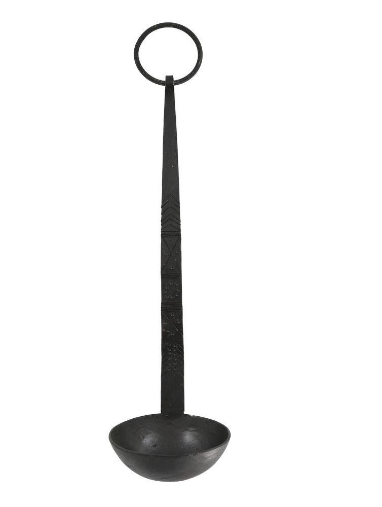 Černý antik kovový nástěnný svícen Grimaud - 8*29 cm