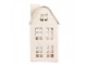 Béžový antik kovový svícen domek Vintage House - 14*14*26 cm Clayre & Eef