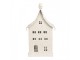 Béžový antik kovový svícen domek Vintage House - 14*15*28 cm Clayre & Eef