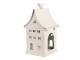 Béžový antik kovový svícen domek Vintage House - 14*15*28 cm Clayre & Eef