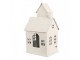 Béžový antik kovový svícen domek Vintage House - 18*14*31 cm Clayre & Eef