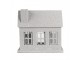 Šedý antik kovový svícen domek Vintage House - 26*17*24 cm Clayre & Eef