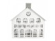 Bílý antik kovový svícen domek Vintage House - 34*16*34 cm Clayre & Eef