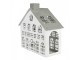 Bílý antik kovový svícen domek Vintage House - 34*16*34 cm Clayre & Eef