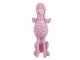 Růžová dekorace figurka pudl Poodle - 13*17*33 cm Clayre & Eef