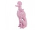 Růžová dekorace figurka pudl Poodle - 13*17*33 cm Clayre & Eef