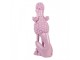 Růžová dekorace figurka pudl Poodle - 13*17*33 cm Clayre & Eef