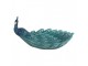 Tyrkysová dekorace šperkovnice miska páv Peacock - 30*19*16 cm Clayre & Eef
