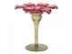 Zeleno-růžový skleněný svícen květina Colorful Garden - Ø 14*14 cm Clayre & Eef