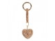 Keychain Heart 4x3x13 Cm Gold Colored Plastic - 4*3*13 cm Clayre & Eef