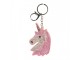 Růžová klíčenka s hlavou jednorožce Unicorn s kamínky - 6*2*14 cm Clayre & Eef