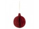 Papírová červená skládací vánoční ozdoba koule - Ø 8*10 cm Clayre & Eef