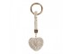 Keychain Heart 4x3x13 Cm Silver Colored Plastic - Clayre & Eef