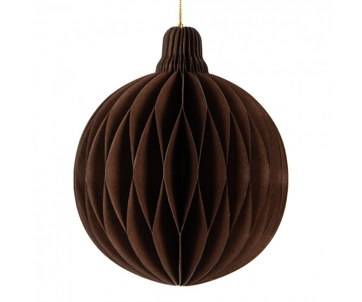 Christmas Ornament ? 8x10 Cm Brown Paper - ? 8*10 cm Clayre & Eef