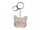 Keychain Cat 6x2x11 Cm Silver Colored Synthetic - 6*2*11 cm Clayre & Eef