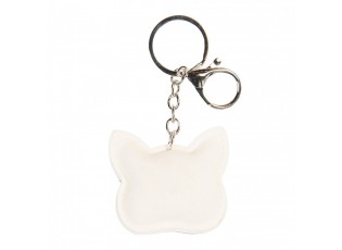 Keychain Cat 6x2x11 Cm Silver Colored Synthetic - 6*2*11 cm