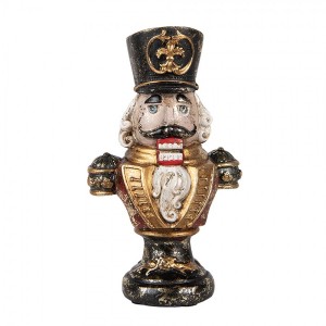 Vánoční dekorace busta Louskáček - 9*6*15 cm