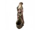 Vánoční dekorace figurka Santa s pytlem na dárky a stromkem - 24*17*47 cm Clayre & Eef