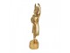 Christmas Decoration Figurine Nutcracker 14x10x45 Cm Gold Colored Plastic - 14.0 cm Clayre & Eef