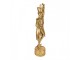 Christmas Decoration Figurine Nutcracker 14x10x45 Cm Gold Colored Plastic - 14.0 cm Clayre & Eef