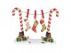 Christmas Decoration Figurine Candy Cane 32x10x25 Cm Red Plastic - 32.0 cm Clayre & Eef
