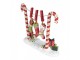 Christmas Decoration Figurine Candy Cane 32x10x25 Cm Red Plastic - 32.0 cm Clayre & Eef