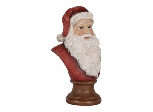 Červeno-bílá vánoční dekorace busta Santa - 18*12*30 cm