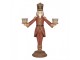 Červená antik dekorace svícen Louskáček Nutcracker 21*9*30 cm Clayre & Eef