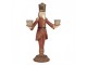 Červená antik dekorace svícen Louskáček Nutcracker 21*9*30 cm Clayre & Eef