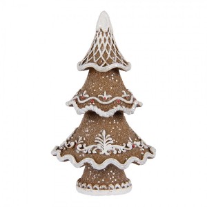 Dekorace vánoční perníkový stromek Gingerbread Tree - 7*5*11 cm 