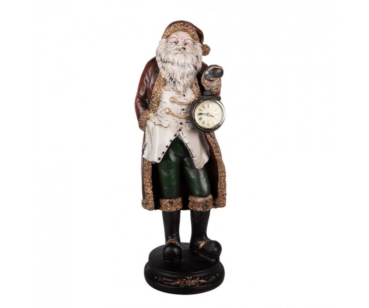 Christmas Decoration Figurine Santa Claus 15x13x40 Cm Red Plastic - 15.0 cm Clayre & Eef